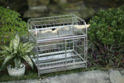 Lồng chó inox mái bằng