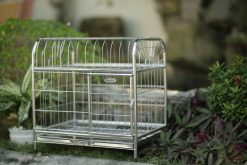 Chuồng chó mèo inox mái bằng