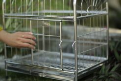 chuồng chó inox mái bằng